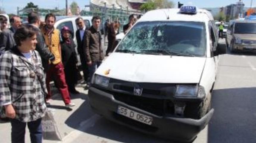 Samsun&rsquo;da Trafik Kazası: 1 Yaralı