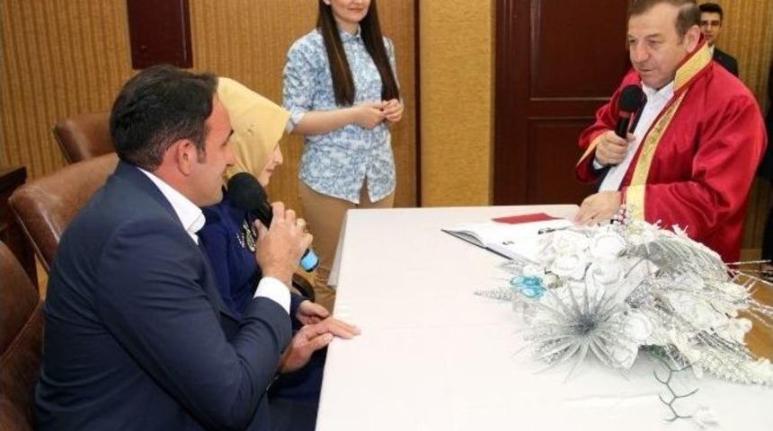 Başkan Kadıoğlu&rsquo;ndan 05.05.2015 Tarihine &Ouml;zel Nikah Merasimi