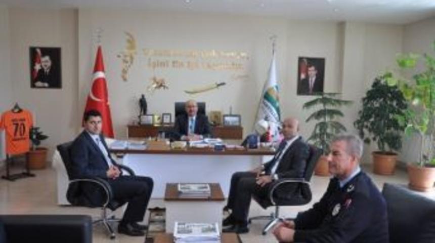 Emniyet M&uuml;d&uuml;r&uuml; Şahne&rsquo;den Başkan Samur&rsquo;a Ziyaret