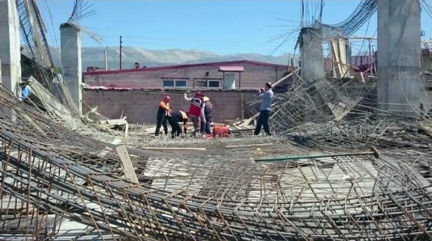 Kahramanmaraş&rsquo;ta İnşaatta G&ouml;&ccedil;&uuml;k: 5 Yaralı