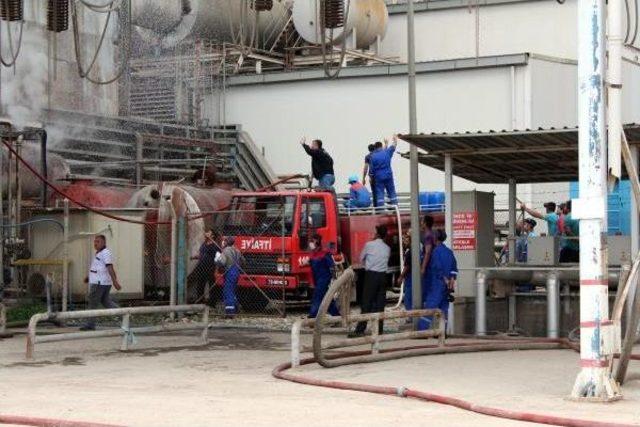 Silopi'de Termik Santralde Çıkan Yangın Korkuttu