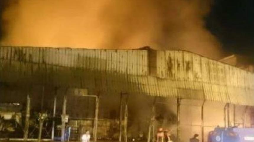 Sakarya'da Fiskobirlik Deposu Yandı