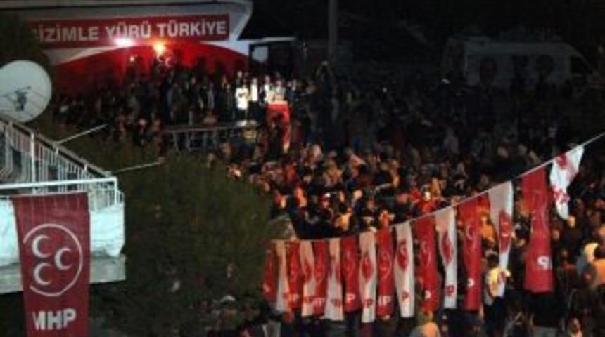 Kırşehir&rsquo;de Mhp&rsquo;li Adaylar Coşkuyla Karşılandı