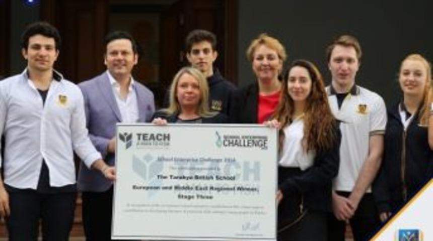 Tarabya İngiliz Okulları&rsquo;na D&uuml;nya Girişimcilik &Ouml;d&uuml;l&uuml;