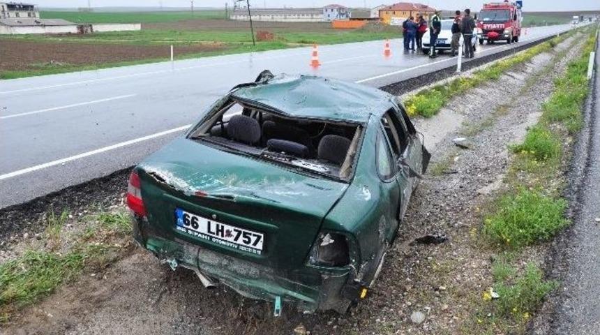 Yozgat&rsquo;ta Trafik Kazası: 1 Yaralı
