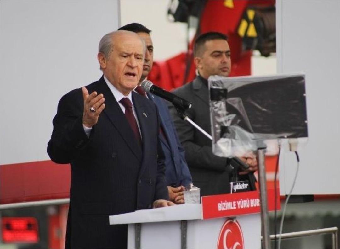 Devlet Bah&ccedil;eli Bursa&rsquo;da Halka Hitap Etti