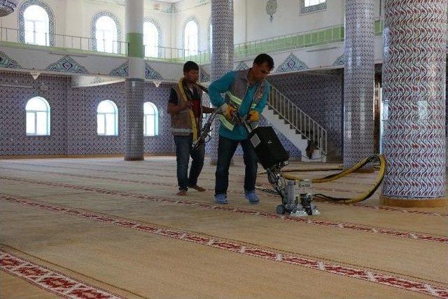 Haliliye’deki İbadethanelerin Temizlikleri Sürüyor 1