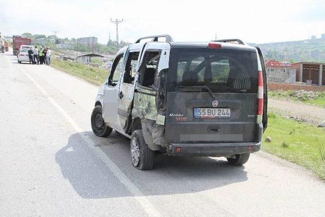 Samsun’da Trafik Kazası: 1 Yaralı