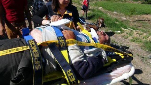 Devrilen At Arabasının Altında Kaldı, Parmağı Koptu 2