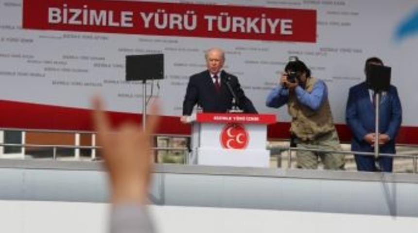 Mhp Lideri Bah&ccedil;eli İzmir&rsquo;de Konuştu (1)