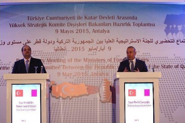 Çavuşoğlu İle Katar Dışişleri Bakanı Attiyah’ın Ortak Basın Toplantısı