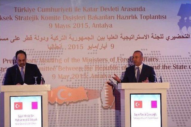 Çavuşoğlu İle Katar Dışişleri Bakanı Attiyah’ın Ortak Basın Toplantısı