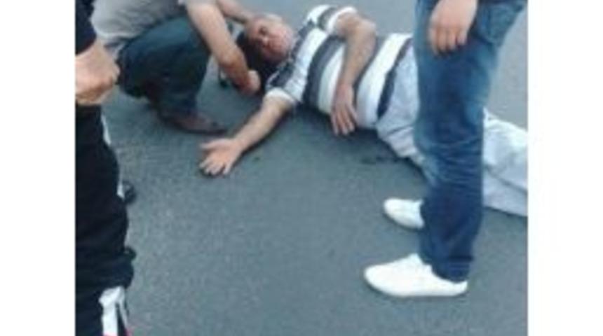 Motosiklet Yayaya &Ccedil;arptı