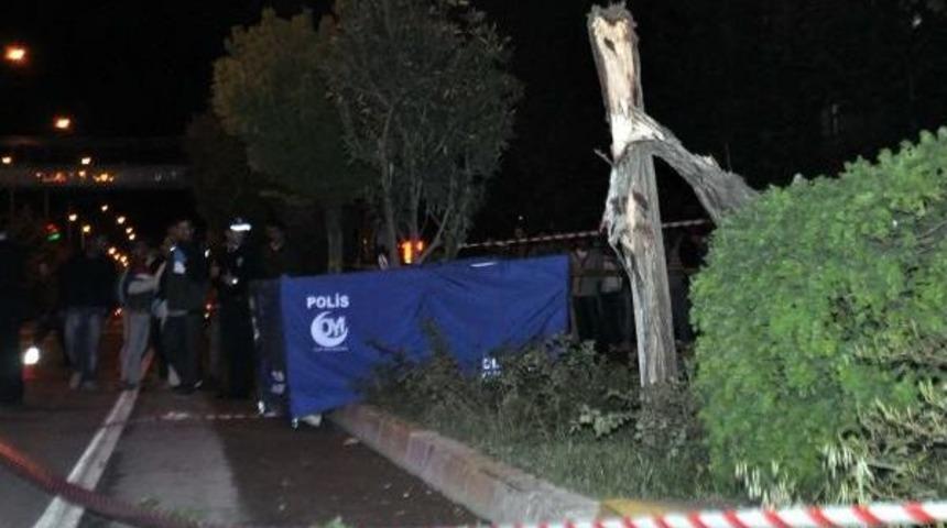 Ağaca &Ccedil;arpan Motosikletin S&uuml;r&uuml;c&uuml;s&uuml; &Ouml;ld&uuml;