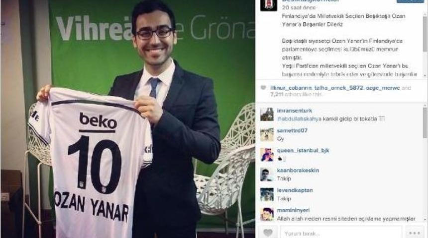 Finlandiya'da Milletvekili Se&ccedil;ilen Ozan Yanar&rsquo;A Beşiktaş Forması
