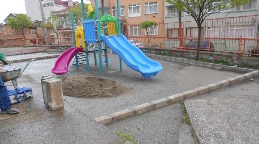 İzmit Belediyesi&rsquo;nden Anaokuluna Oyun Alanı