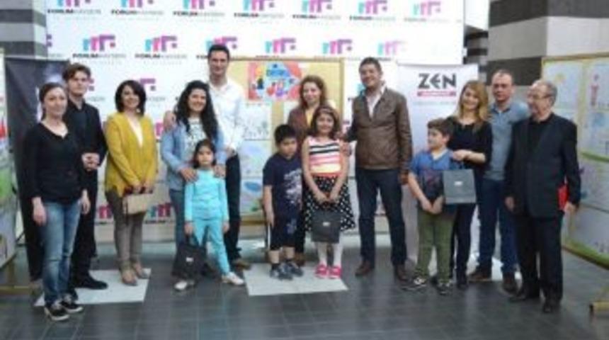 Forum Kayseri&rsquo;de &Ccedil;ocuklar Resim Yaptı Anneler Sevindi