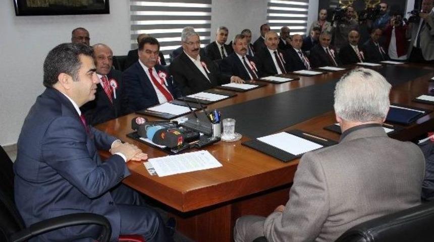 Oda Başkanların&rsquo;ndan Vali D&uuml;zg&uuml;n&rsquo;e Ziyaret