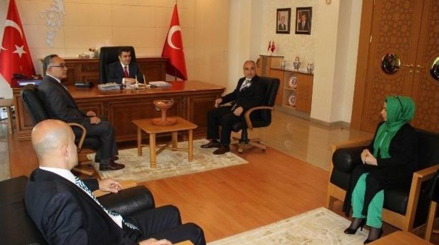 Vakıflar B&ouml;lge M&uuml;d&uuml;rl&uuml;ğ&uuml;&rsquo;nden Vali D&uuml;zg&uuml;n&rsquo;e Ziyaret