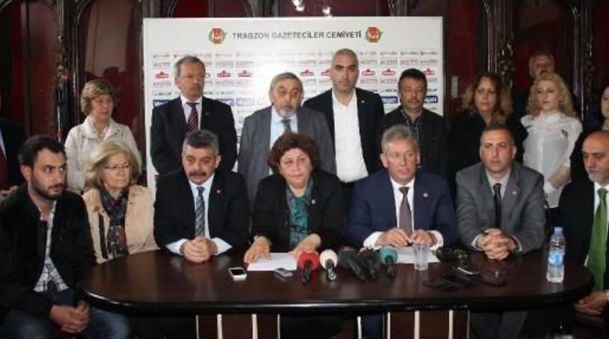 Trabzon'da Chp Aracını Taşlayıp Camını Kırdılar, Karakol &Ouml;n&uuml;nde Lastiğini Kestiler