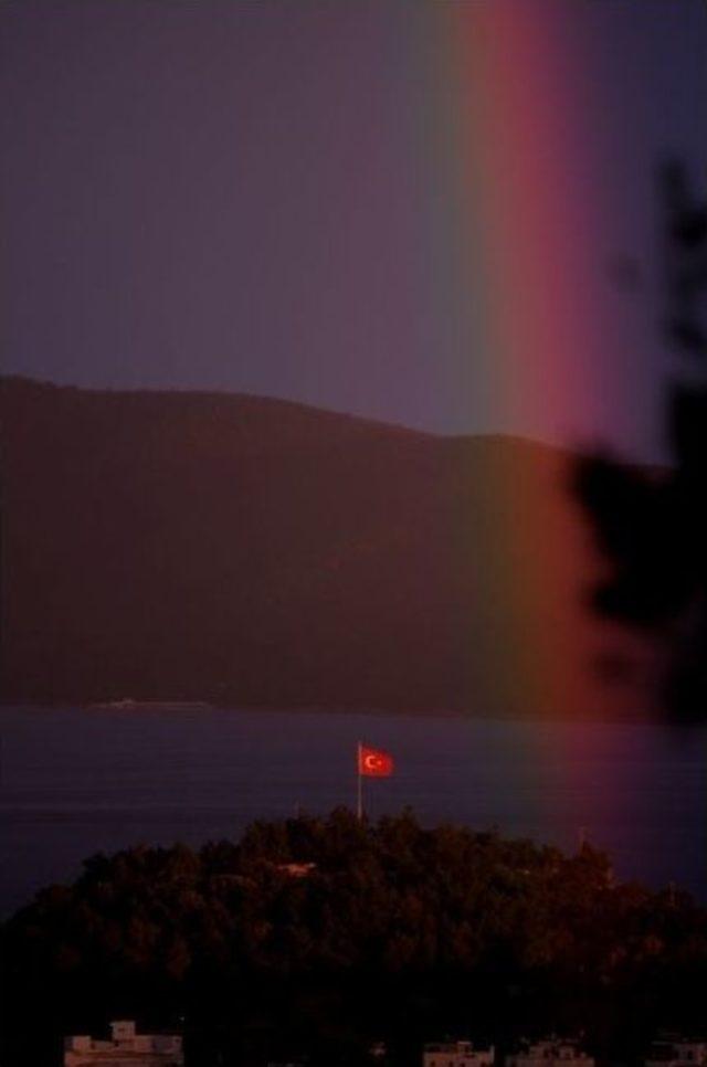 Bodrum’da Eşsiz Gökkuşağı Manzarası 1