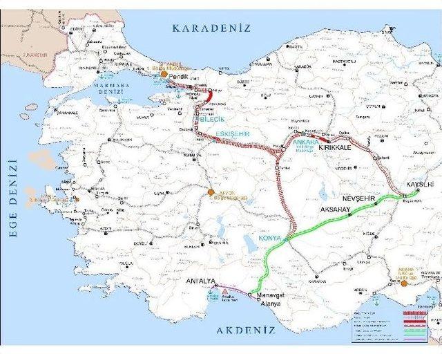 Antalya’da Hızlı Trenle Türkiye’ye Bağlanıyor