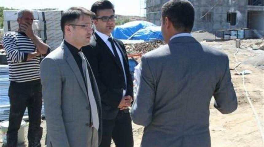 Efendioğlu, Hastahane İnşaatını İnceledi