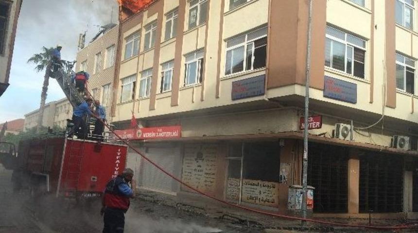 Mersin&rsquo;de Yangın Paniği