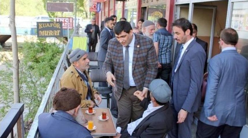 Milli İttifak Adayları Oltu&rsquo;ya &Ccedil;ıkarma Yaptı