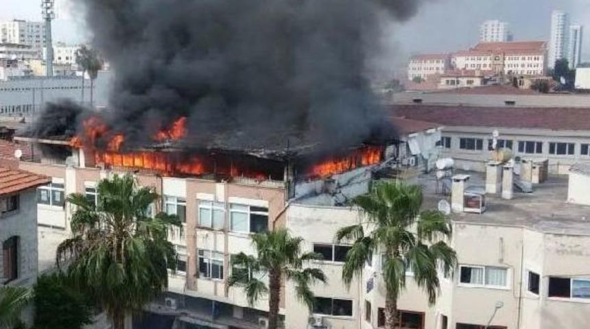 İş Merkezinde Korkutan Yangın