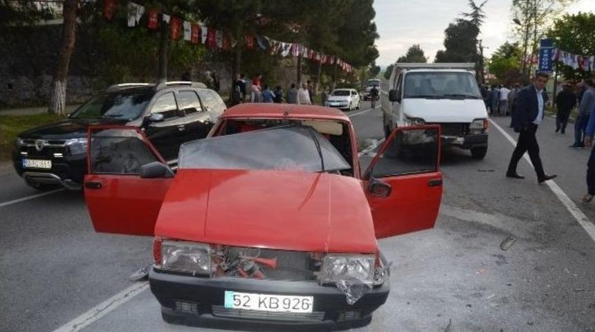 Fatsa&rsquo;da Kaza: 2 Yaralı