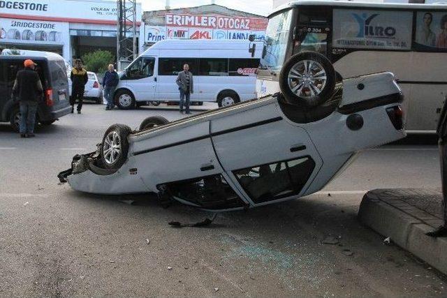 Samsun’da Trafik Kazası: 1 Yaralı