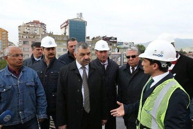 Karayolları Kavşağı’na İlk Tabliye Betonu Atıldı