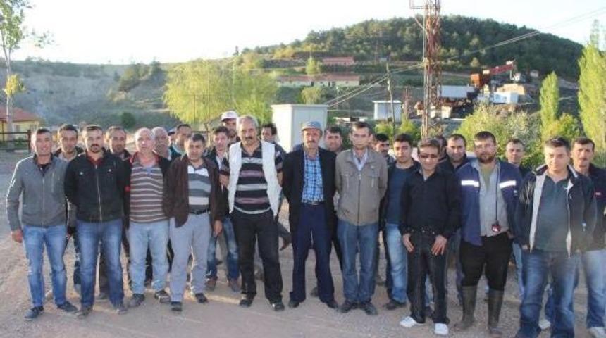 5 Aydır Paralarını Alamayan Maden Iş&ccedil;ileri Iş Bıraktı