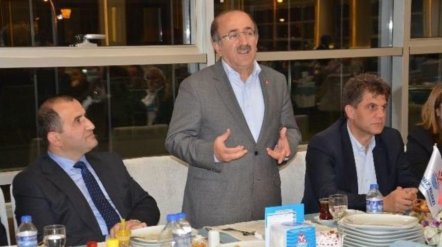 Başkan G&uuml;mr&uuml;k&ccedil;&uuml;oğlu, Arsin Belediye Başkanı Şen Ve Belediye Meclis &Uuml;yeleri İle Buluştu