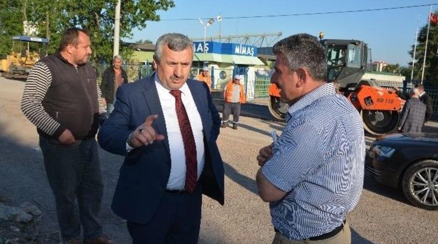 K&ouml;rfez&rsquo;de Asfalt &Ccedil;alışmaları Başladı