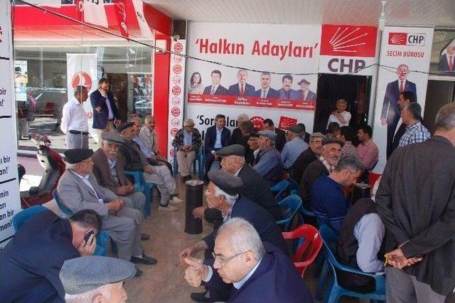 Ak Parti’li Aydın, Chp Seçim Bürosu’nu Ziyaret Etti