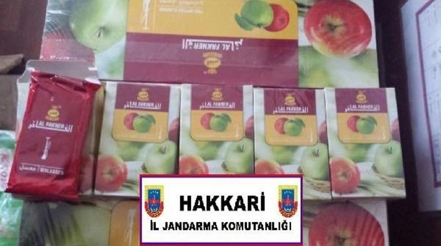 Şemdinli'de Ka&ccedil;ak Sigara Ve Nargile T&uuml;t&uuml;n&uuml; Ele Ge&ccedil;irildi
