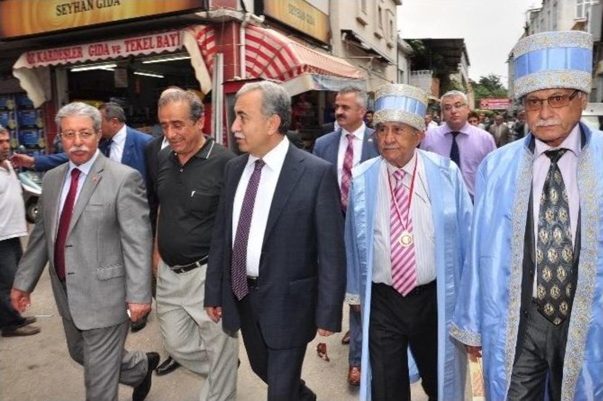 Vali B&uuml;y&uuml;k Ve Başkan Barışık, Kazancılar &Ccedil;arşısı&rsquo;nda