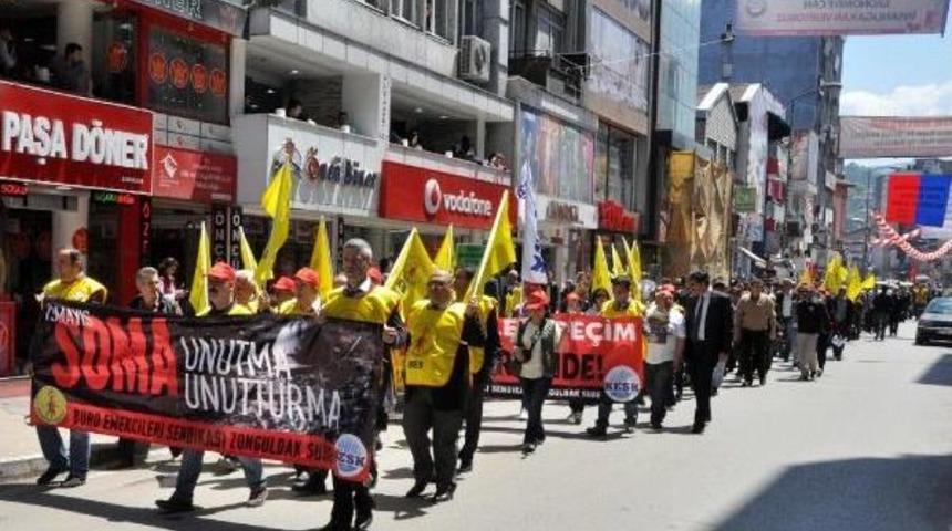 Soma&rsquo;Da &Ouml;len 301 Maden Iş&ccedil;isi Zonguldak&rsquo;Ta Anıldı