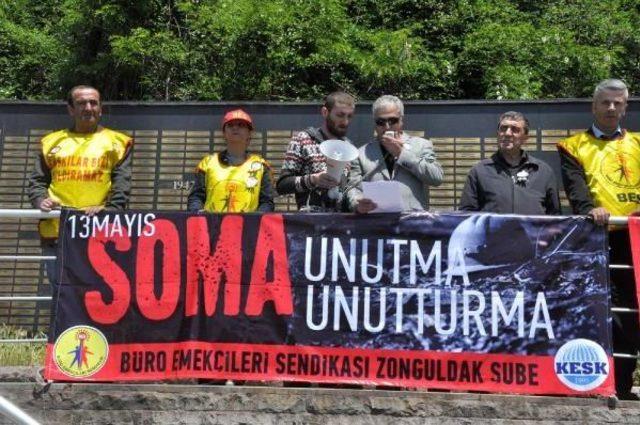 Soma’Da Ölen 301 Maden Işçisi Zonguldak’Ta Anıldı