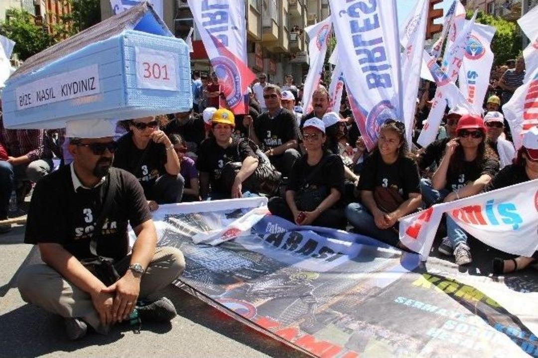 Sendikalar Maden Şehitleri İ&ccedil;in Y&uuml;r&uuml;d&uuml;