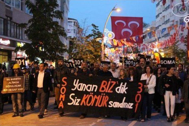 Bolu'da, Soma'da Faciası Protesto Edildi