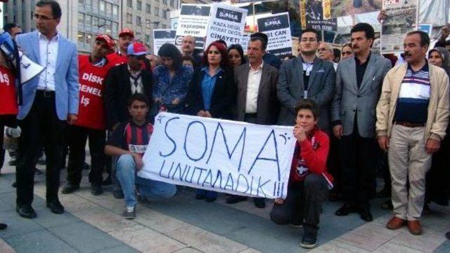 Gaziantep’Te Stk Üyeleri Soma da Ölen Madenciler Için Yürüdü 1