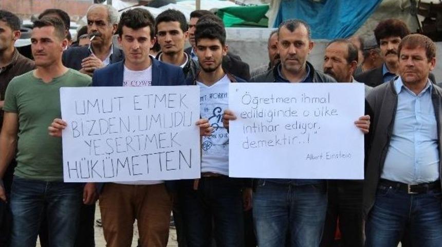 Ataması Yapılmayan &Ouml;ğretmenlerden Protesto