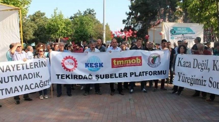 Tekirdağ’da ’soma’ Eylemi