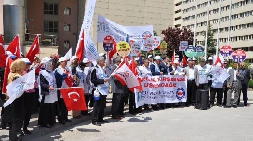 B&uuml;ro Memur-sen&rsquo;den Sgk &Ouml;n&uuml;nde Eylem