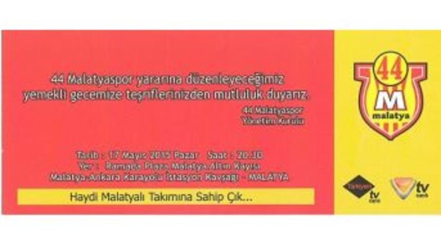 44 Malatyaspor&rsquo;un Destek Gecesi Pazar G&uuml;n&uuml; Yapılacak