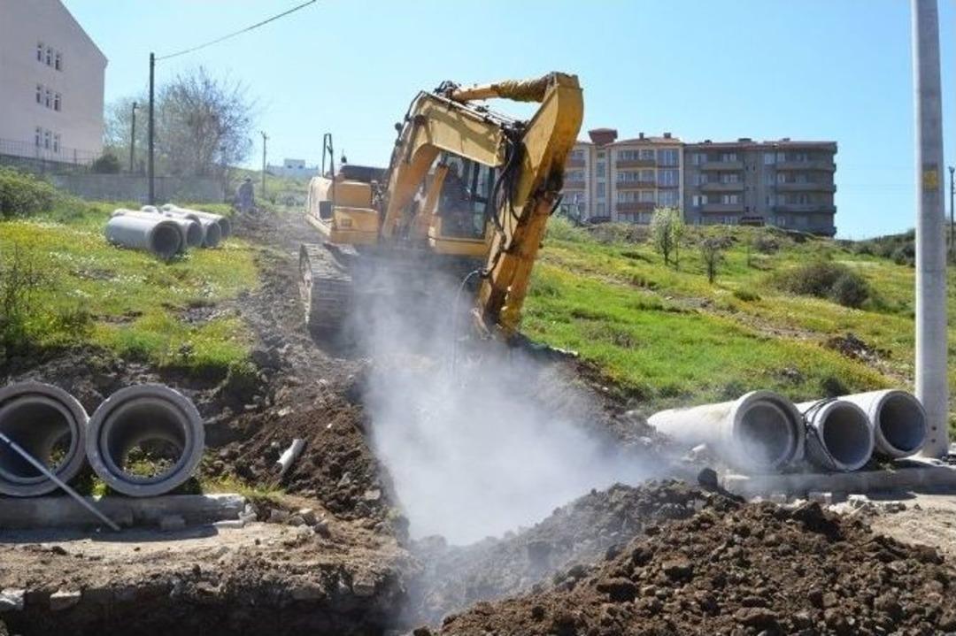 &Ccedil;an Belediyesi Altyapı &Ccedil;alışmalarını S&uuml;rd&uuml;r&uuml;yor