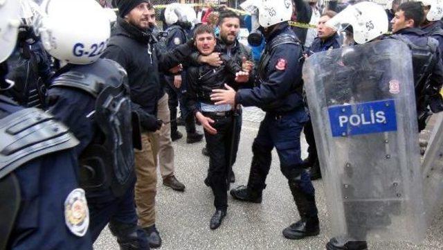 Van'da Cumhurbaşkanı Erdoğan'a Protesto